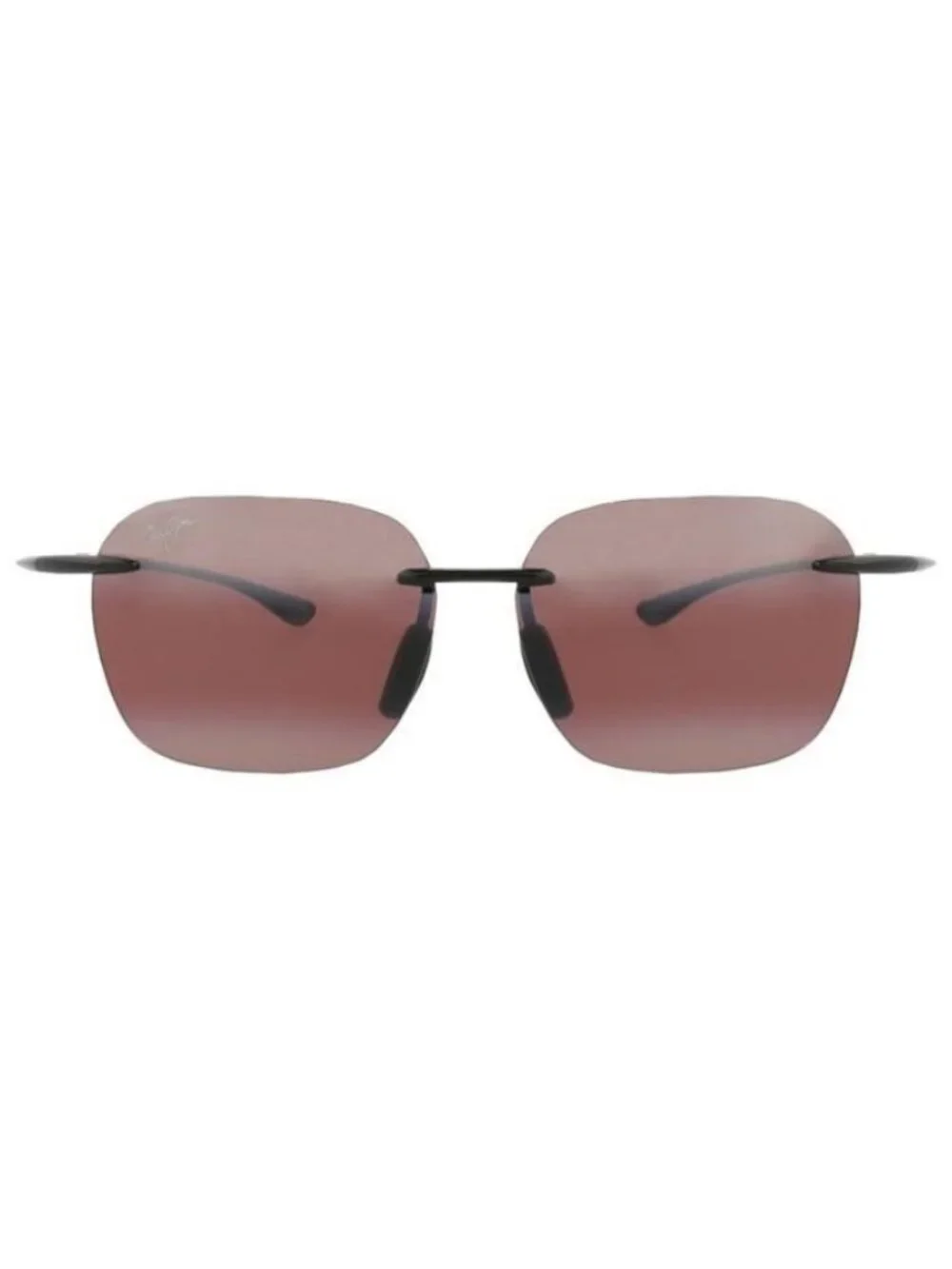 New Maui Jim Unisex Square/Rectangle Black Black Rose Fashion Designer Sunglasse